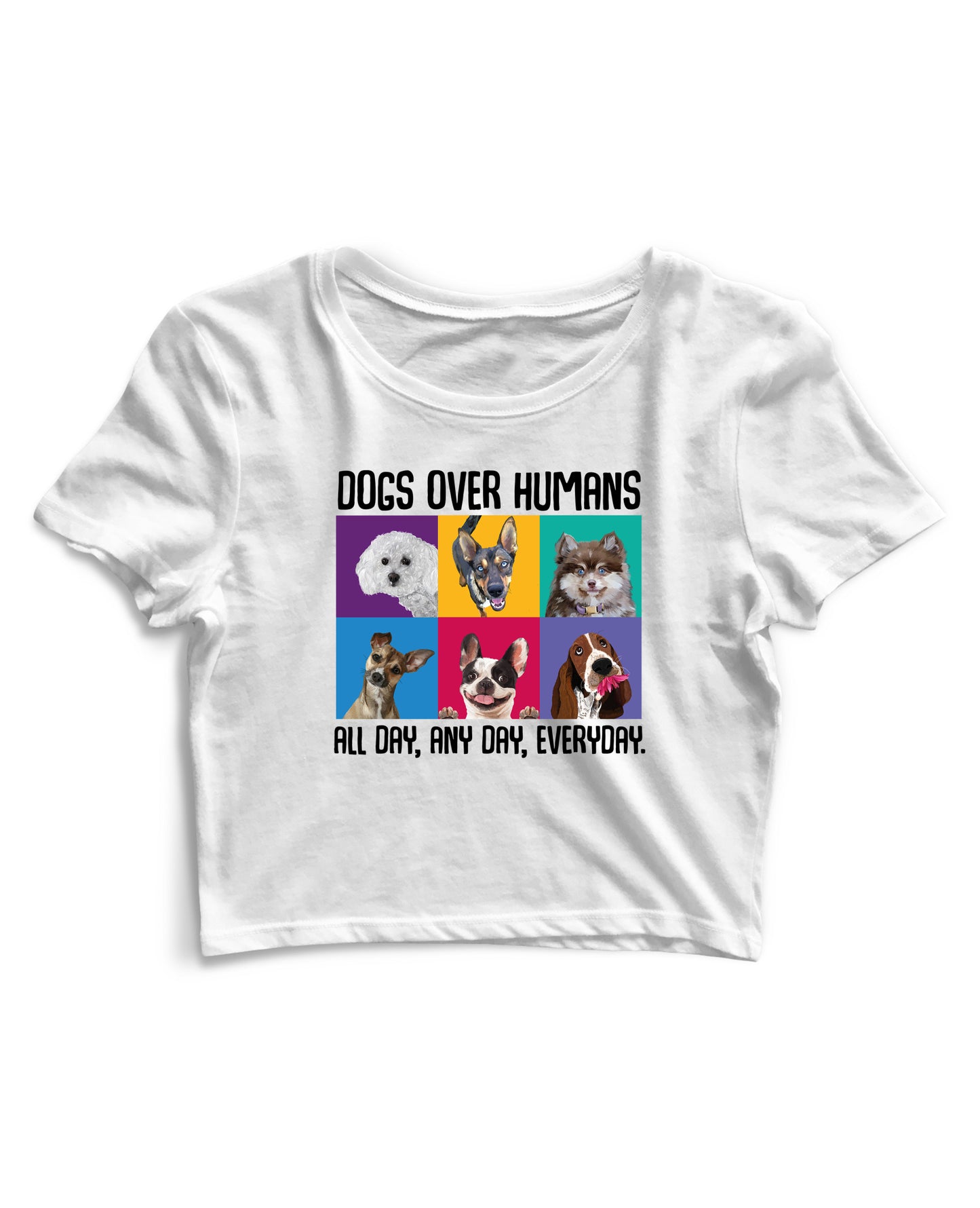 Dogs Over Humans - Women's Crop Top