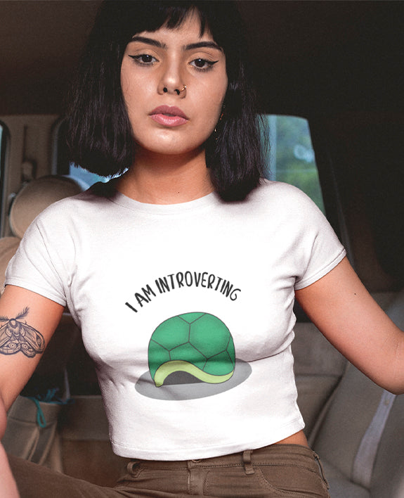 I Am Introverting - Women's Crop Top