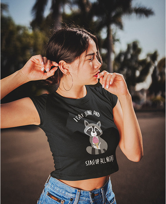 I Eat Junk - Women's Crop Top