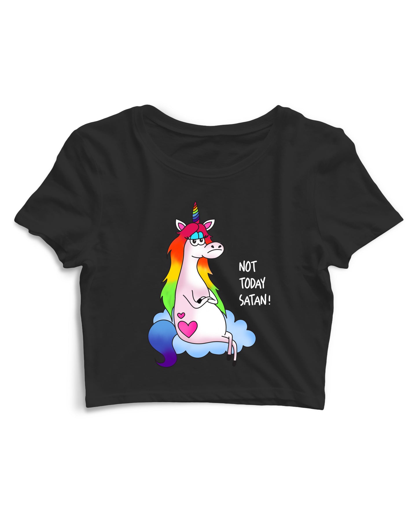Not Today Satan - Women's Crop Top