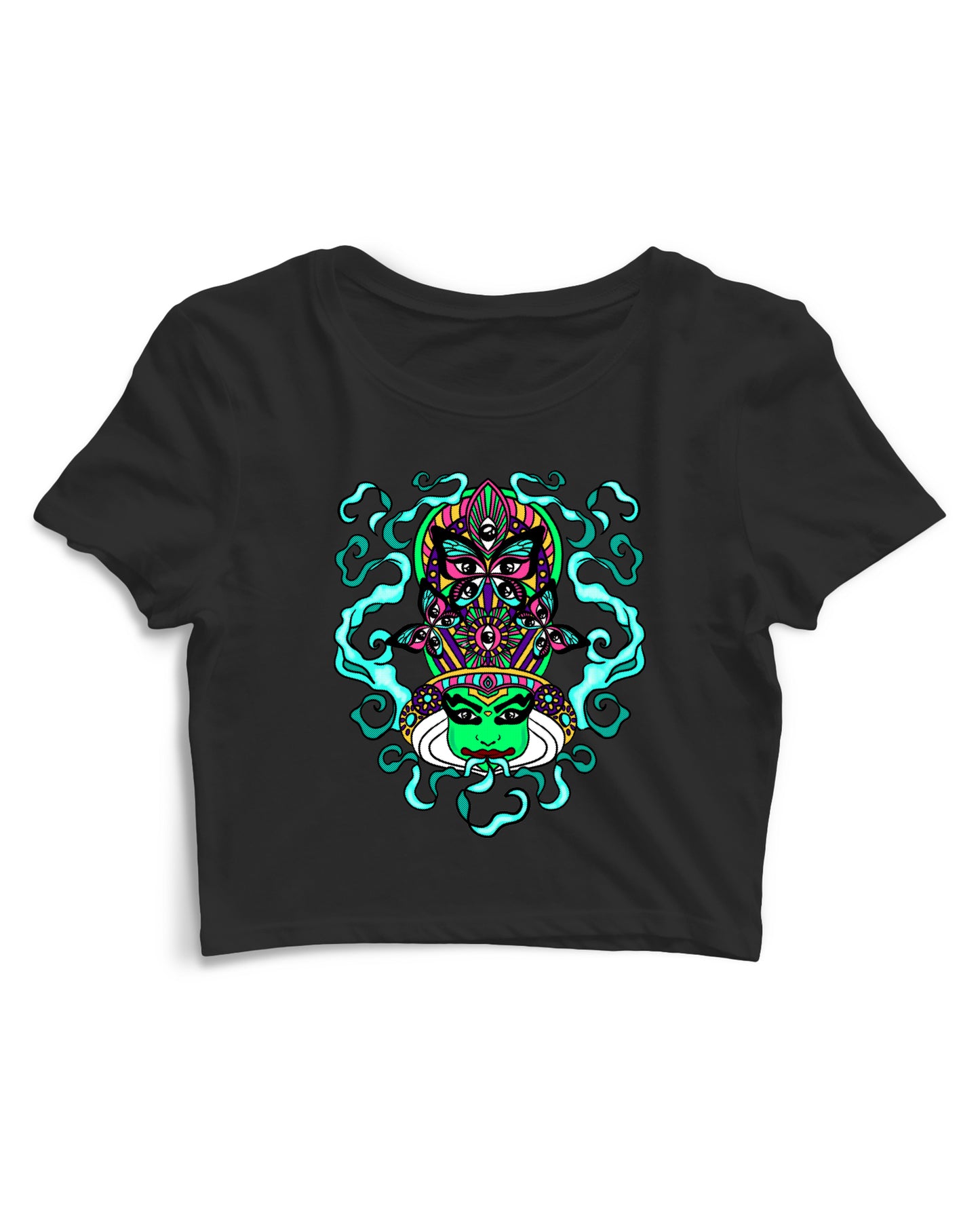 Psychedelic Kathakali - Women's Crop Top