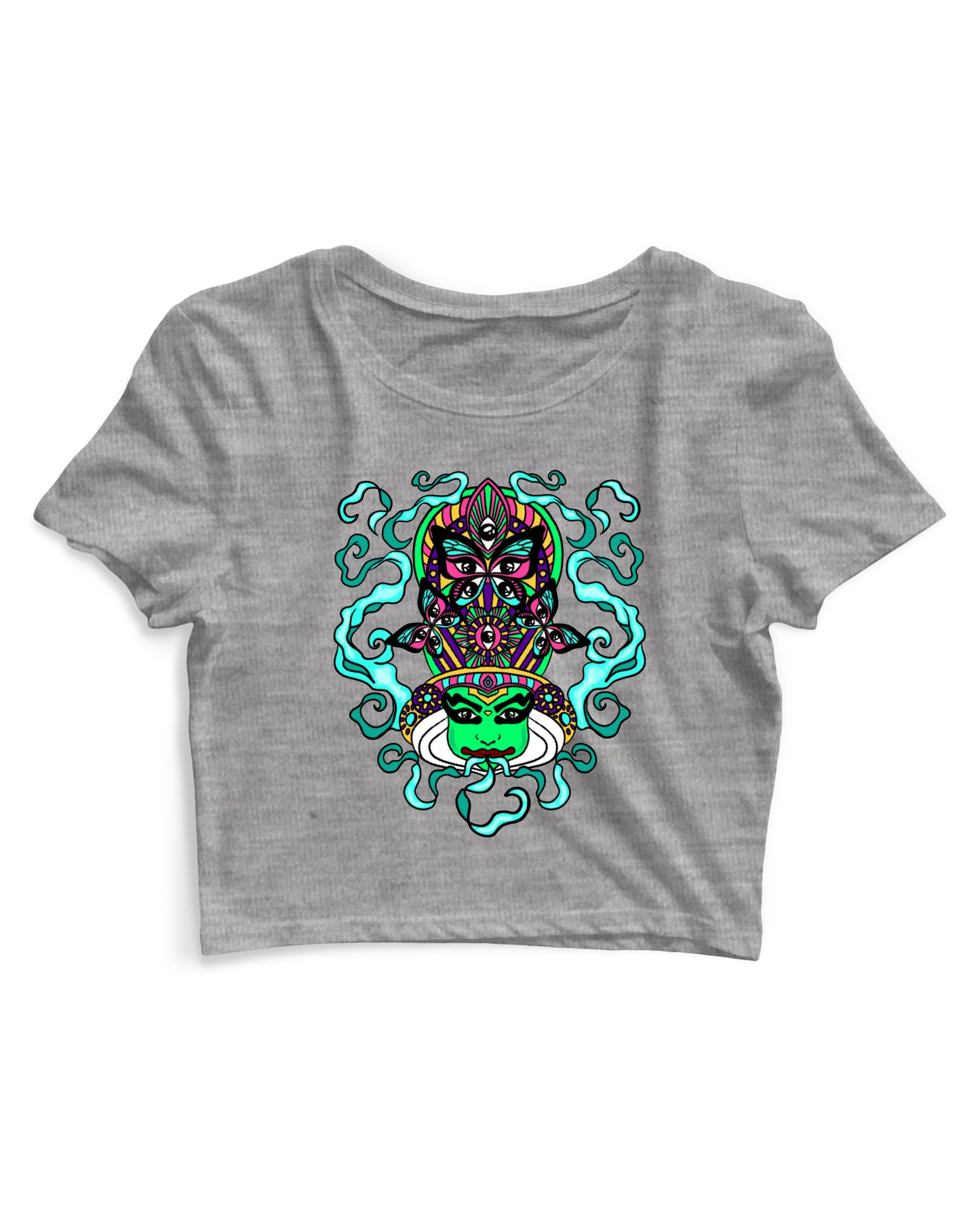 Psychedelic Kathakali - Women's Crop Top