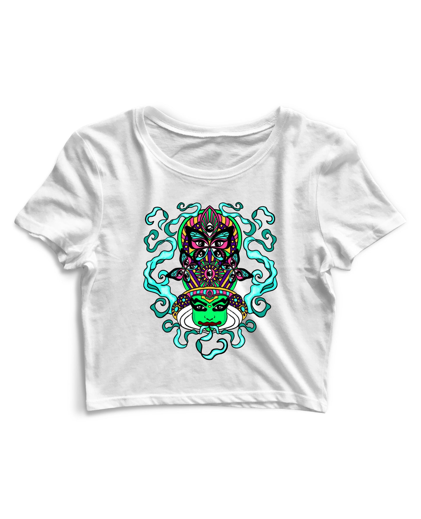 Psychedelic Kathakali - Women's Crop Top