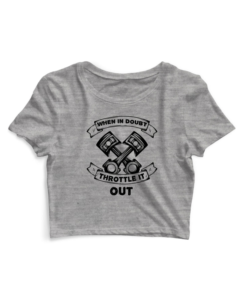 Throttle It Out - Women's Crop Top
