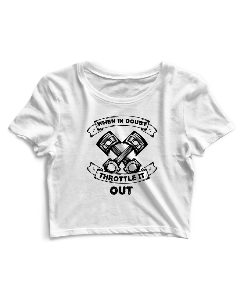 Throttle It Out - Women's Crop Top
