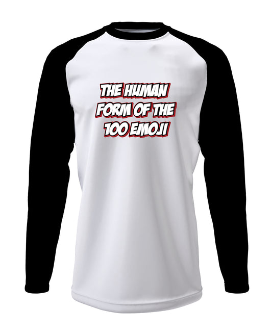 100 Emogi - Men’s Full Sleeve Raglan T-shirt
