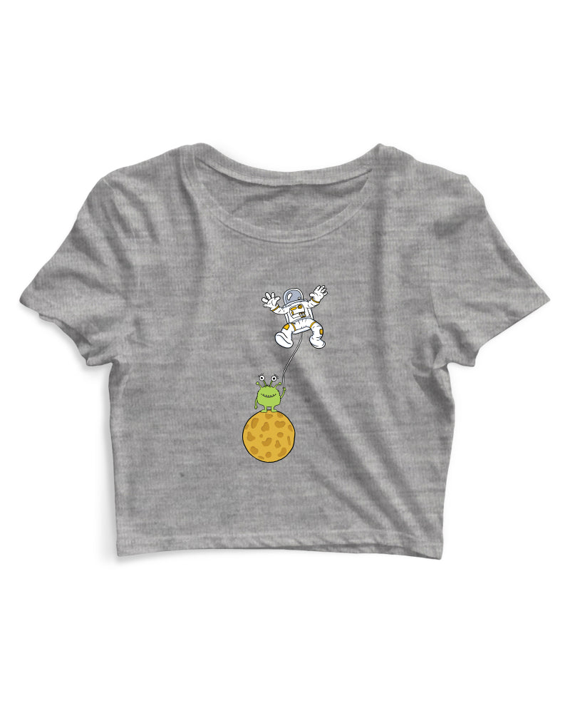 Alien and Astronaut - Women's Crop Top