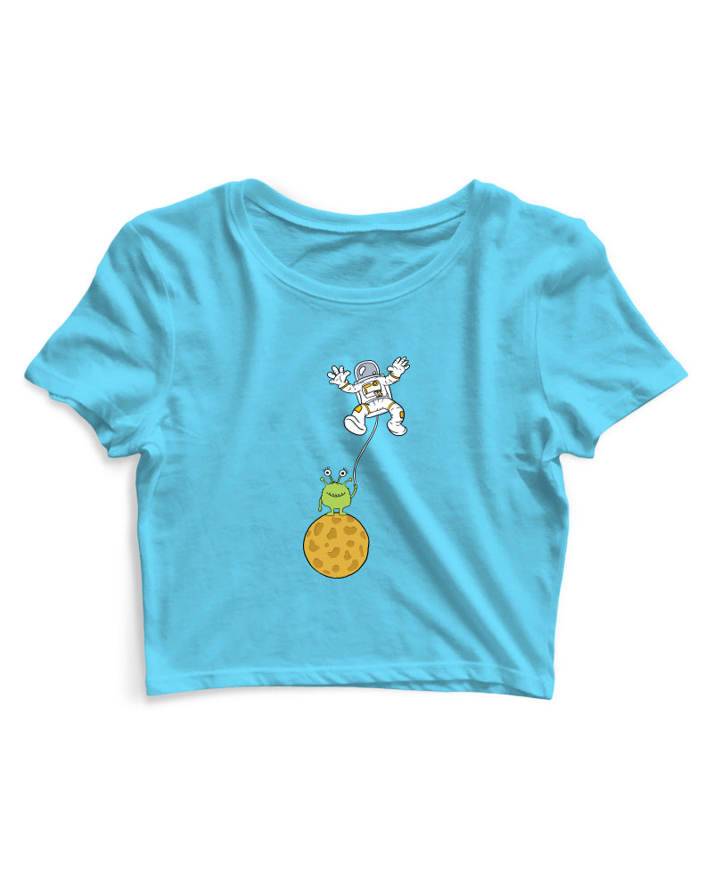 Alien and Astronaut - Women's Crop Top