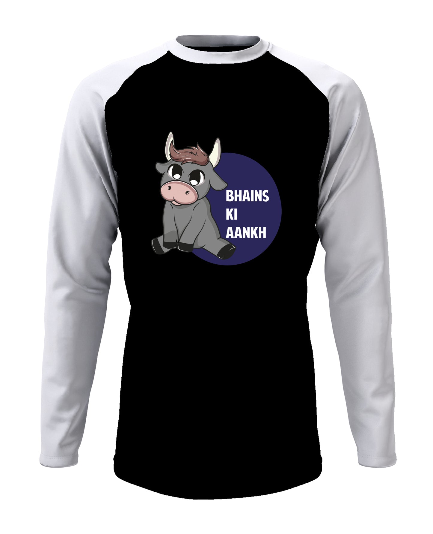 Bhains Ki Aankh English - Men’s Full Sleeve Raglan T-shirt
