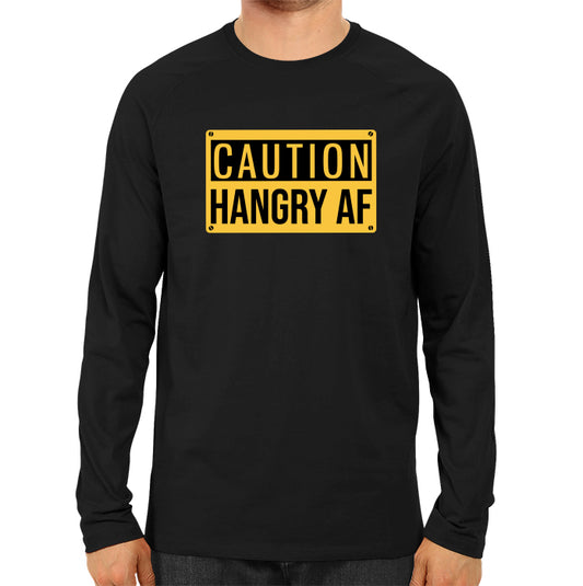 Caution Hangry AF - Men's Full Sleeve T-shirt