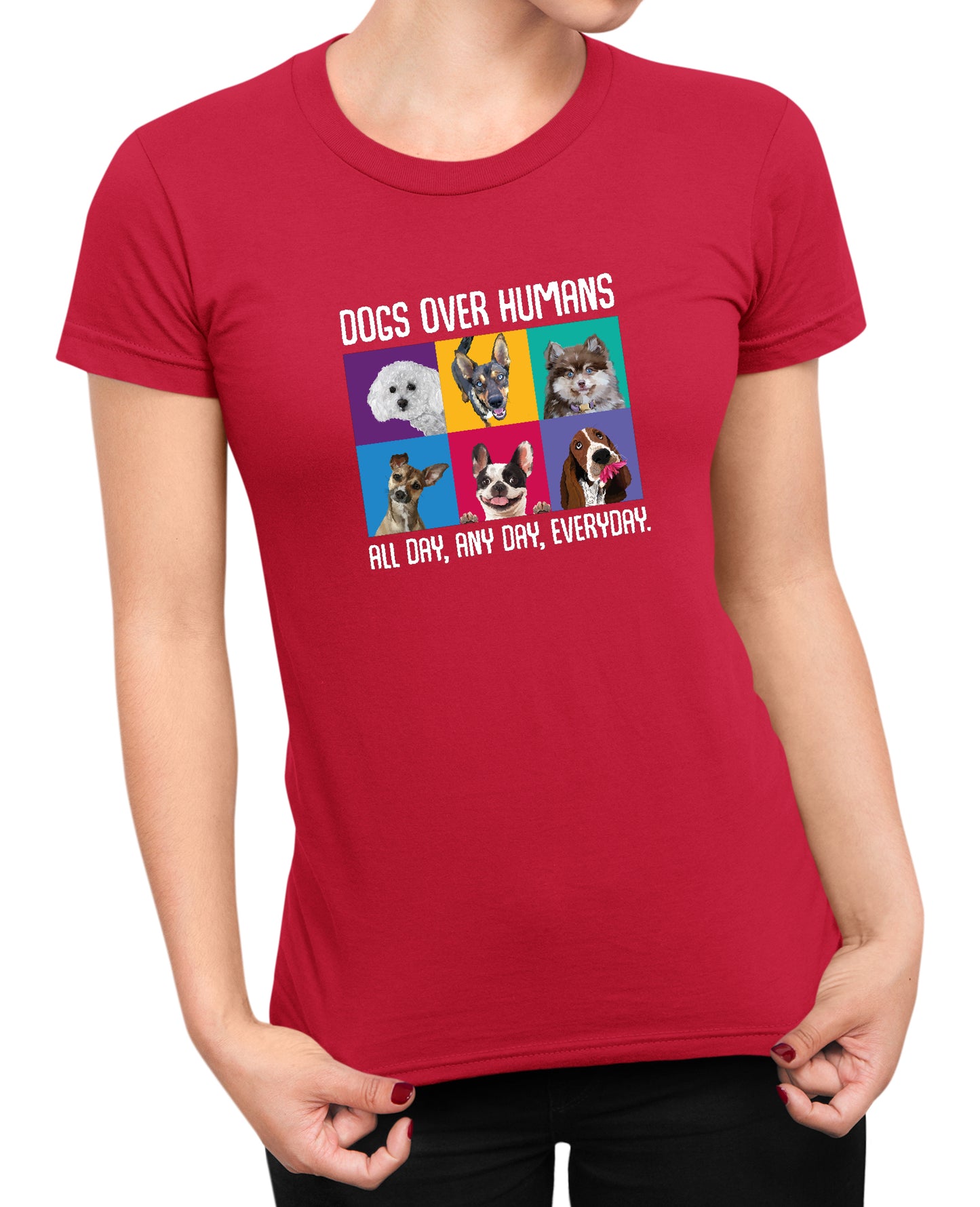 Dogs Over Humans - Women's T-shirt