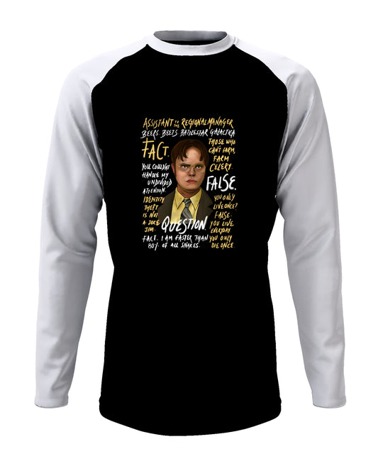 Dwight - Men’s Full Sleeve Raglan T-shirt