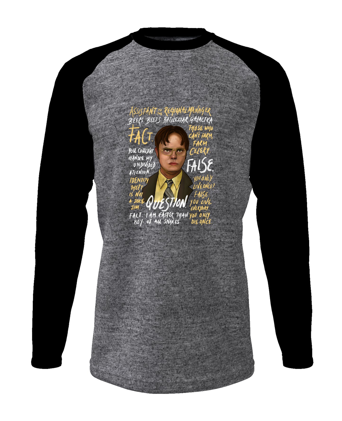 Dwight - Men’s Full Sleeve Raglan T-shirt