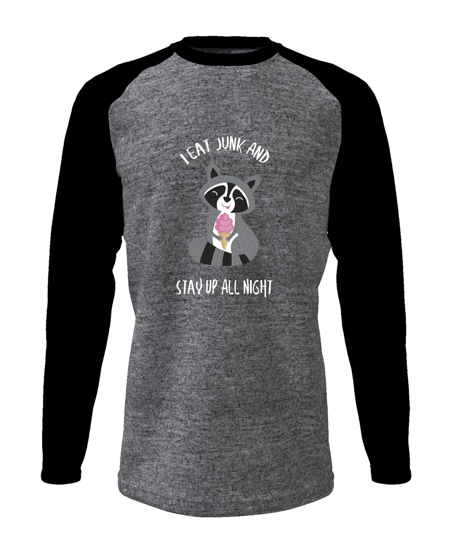 I Eat Junk - Men’s Full Sleeve Raglan T-shirt