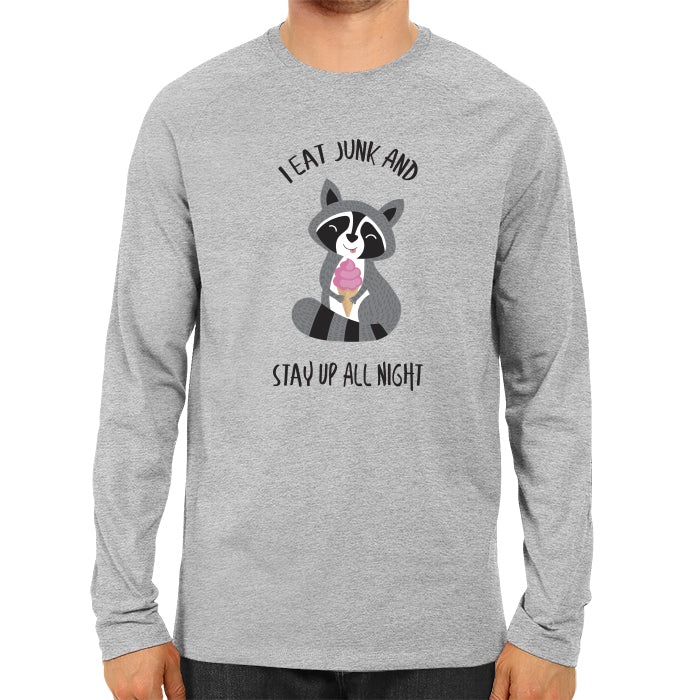 I Eat Junk - Men's Full Sleeve T-shirt