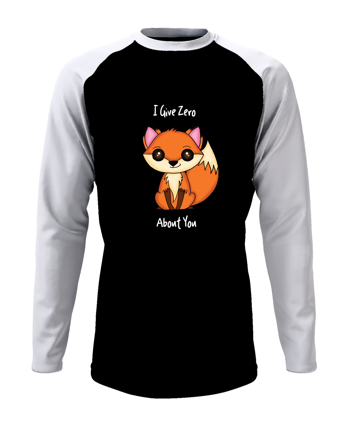 I Give Zero Fox - Men’s Full Sleeve Raglan T-shirt