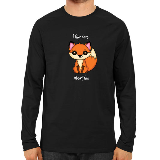 I Give Zero Fox - Men's Full Sleeve T-shirt