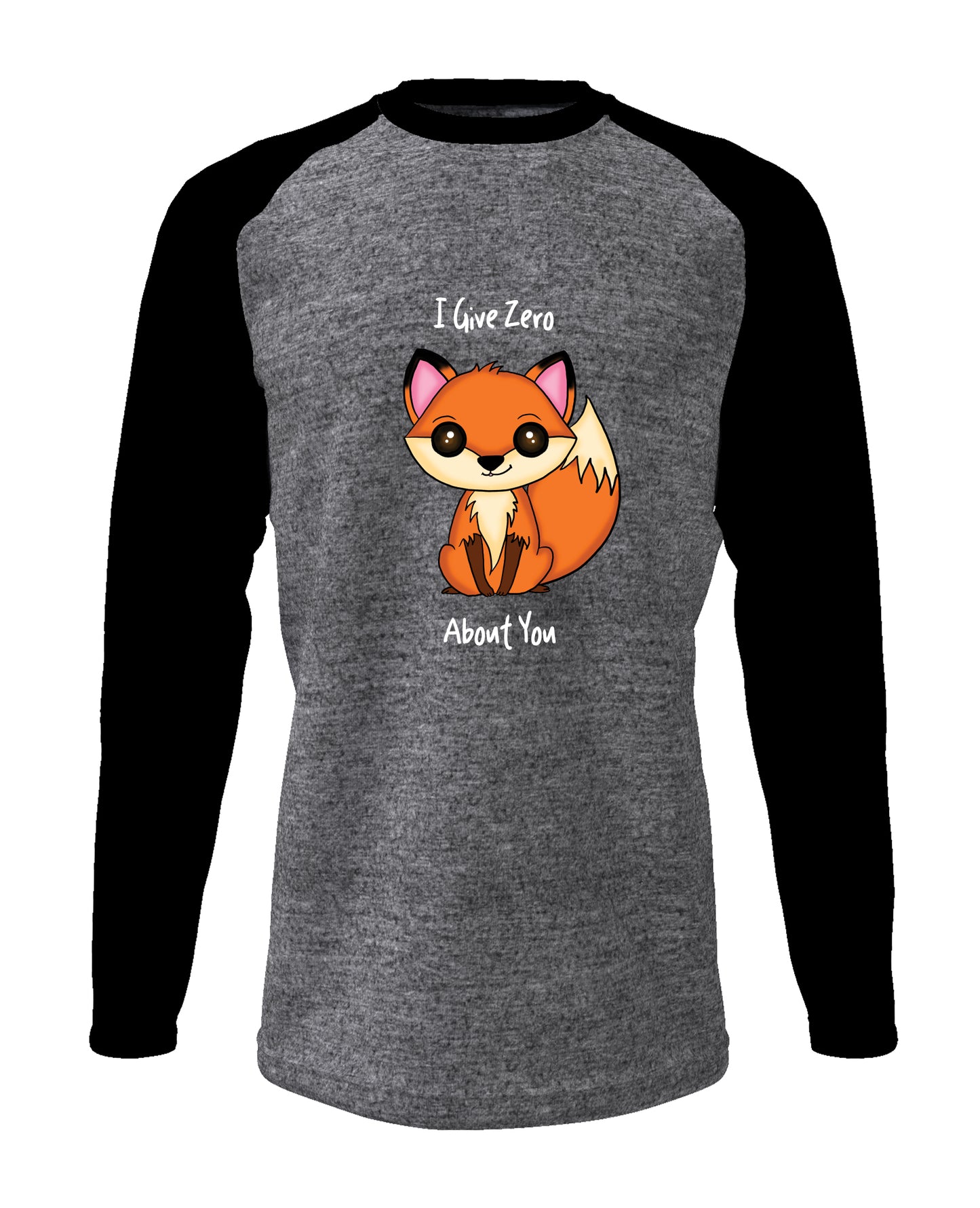 I Give Zero Fox - Men’s Full Sleeve Raglan T-shirt