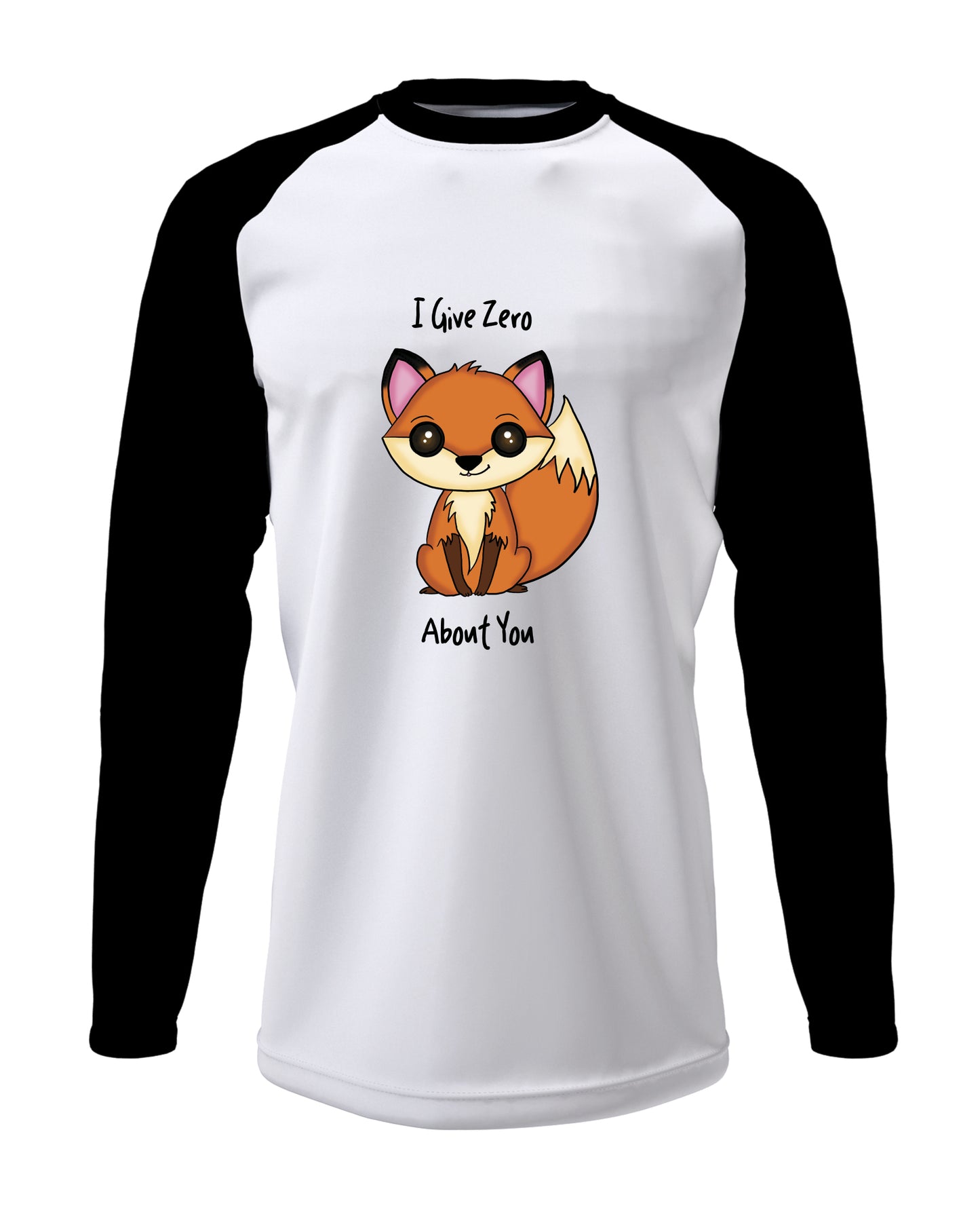 I Give Zero Fox - Men’s Full Sleeve Raglan T-shirt