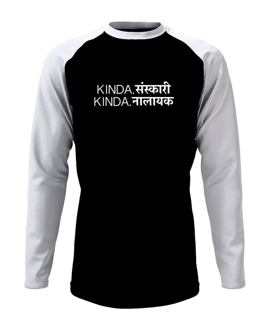 Kinda Nalayak - Men’s Full Sleeve Raglan T-shirt