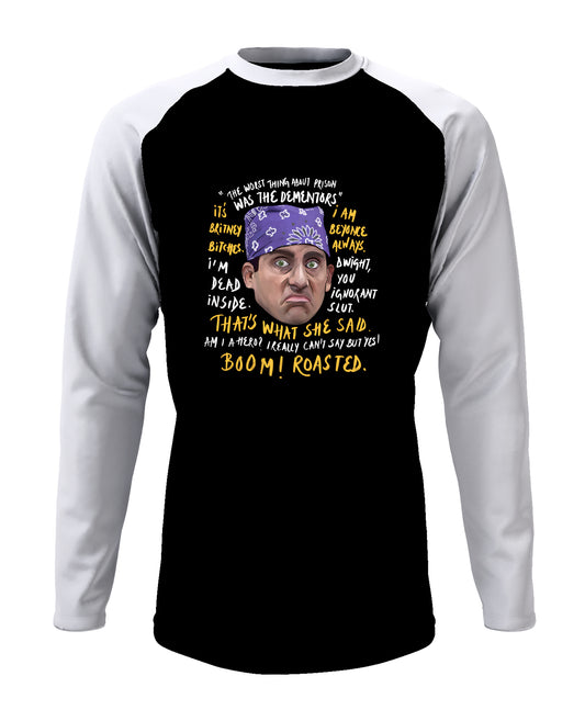 Michael Scott - Men’s Full Sleeve Raglan T-shirt