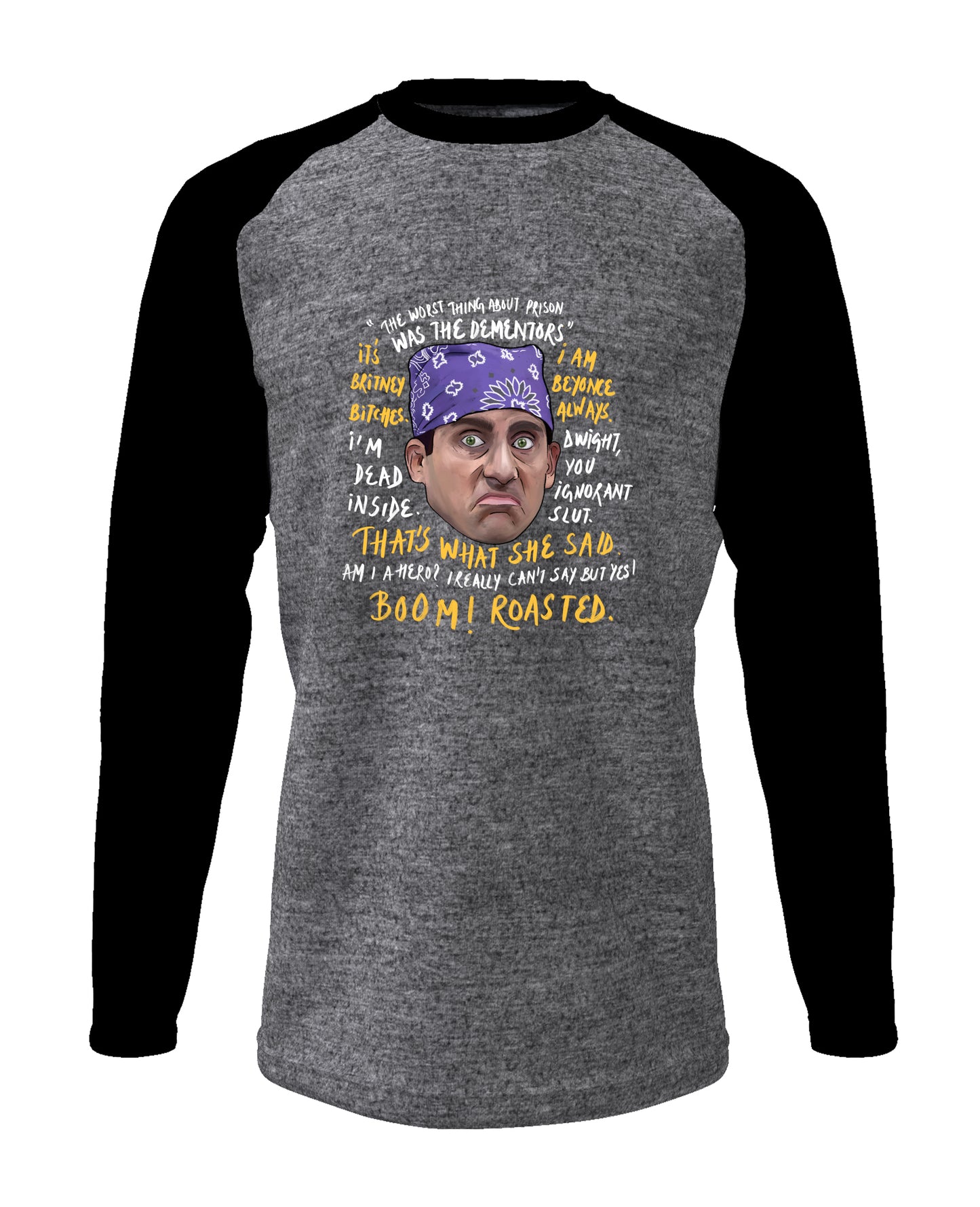 Michael Scott - Men’s Full Sleeve Raglan T-shirt