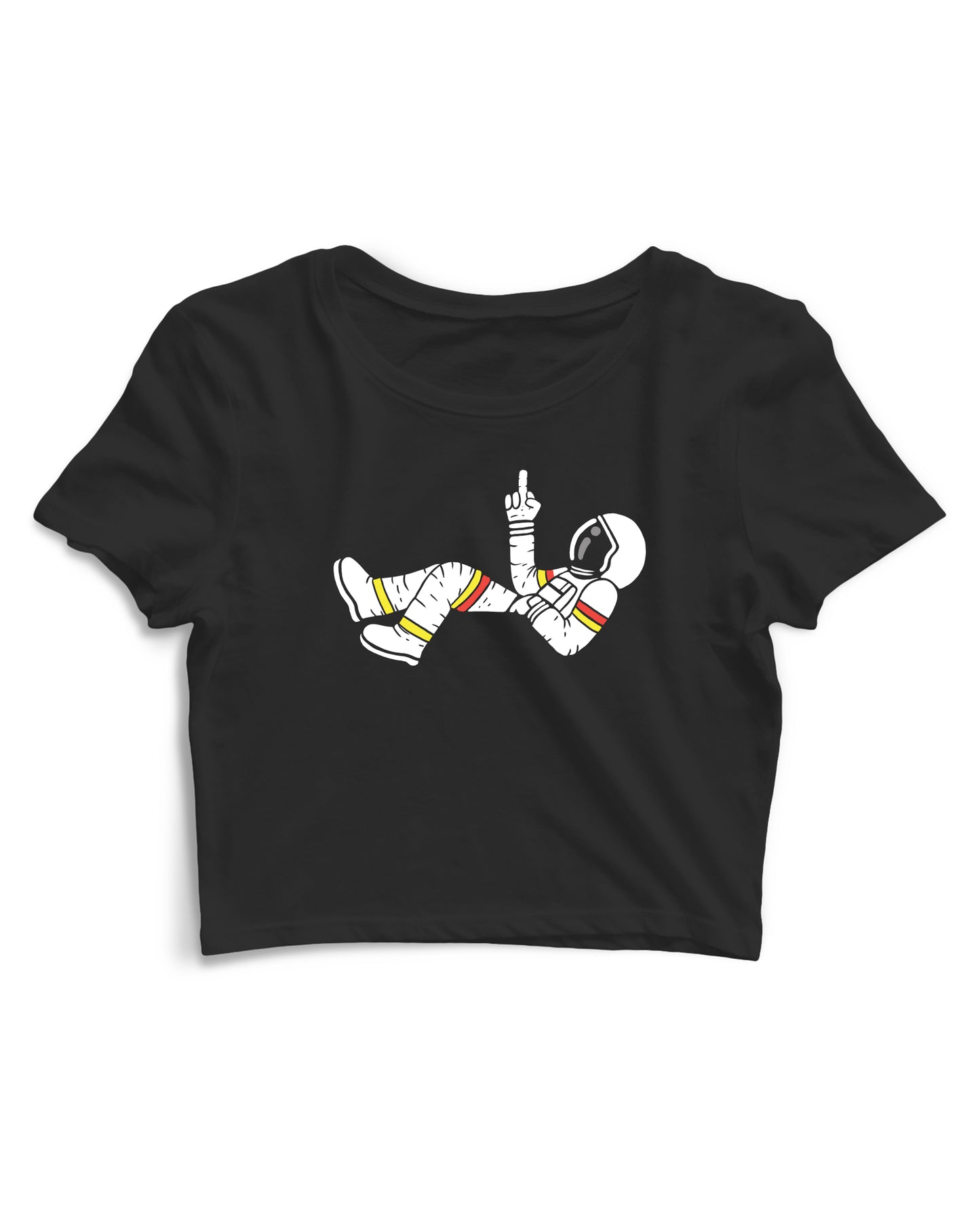 Middle Finger Astronaut - Women's Crop Top