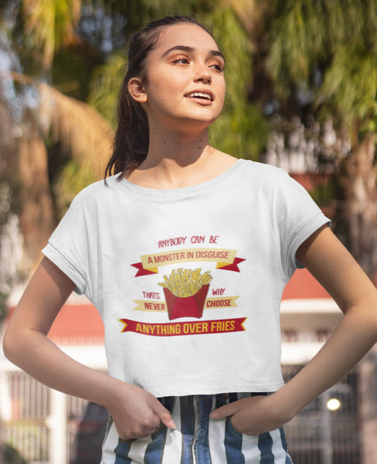 Anything Over Fries - Women's Crop Top