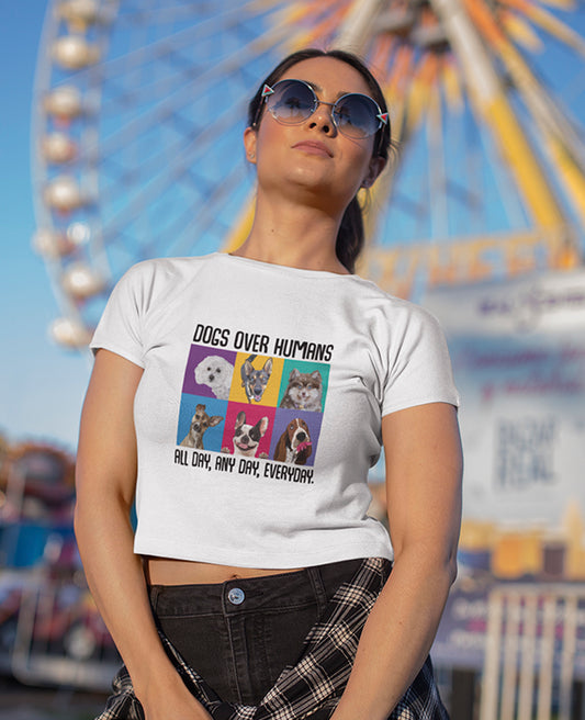 Dogs Over Humans - Women's Crop Top