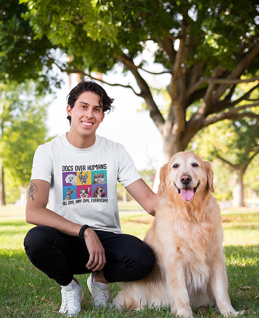 Dogs Over Humans - Men's T-shirt