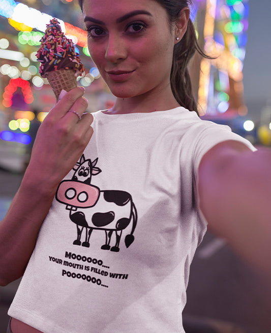 Mooo - Women's Crop Top