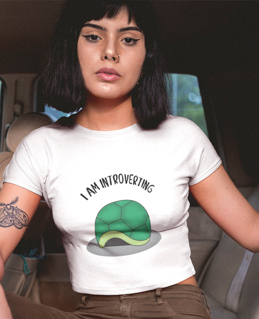 I Am Introverting - Women's Crop Top