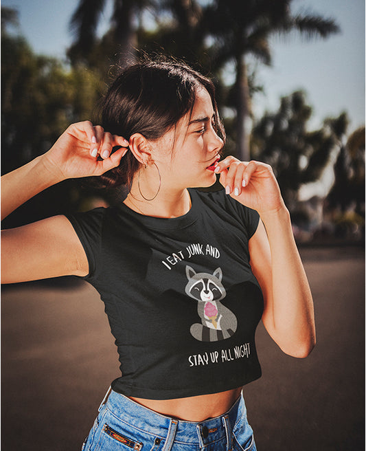 I Eat Junk - Women's Crop Top