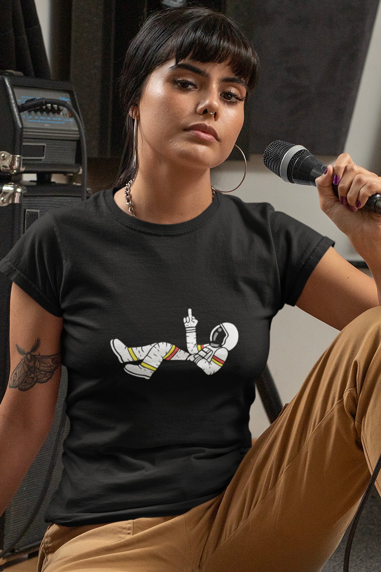 Middle Finger Astronaut - Women's T-shirt