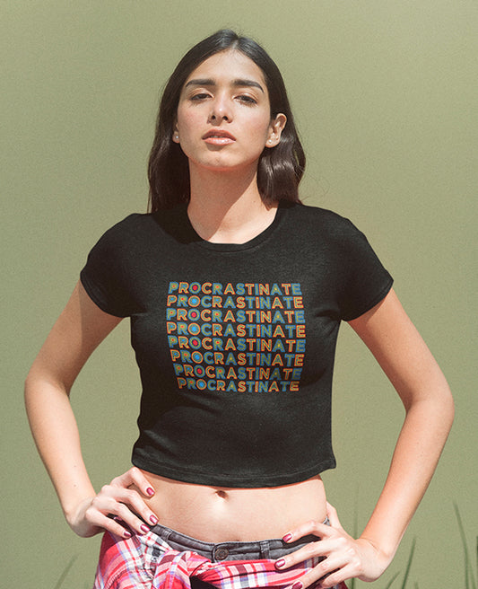 Procrastinate - Women's Crop Top