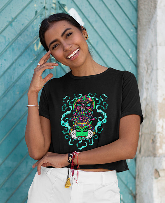 Psychedelic Kathakali - Women's Crop Top