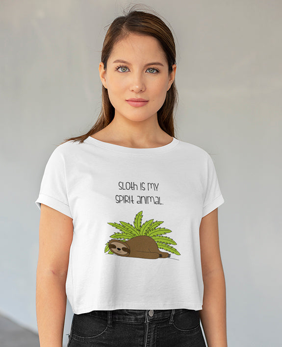 Sloth Is My Spirit Animal - Women's Crop Top