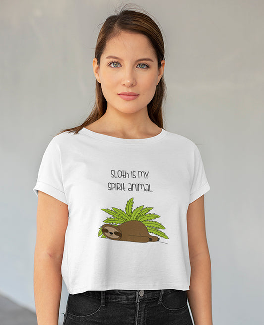 Sloth Is My Spirit Animal - Women's Crop Top