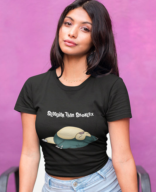 Sleepier Than Snorlax - Women's Crop Top