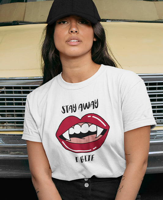 Stay Away I Bite - Women's Baggy T-shirt