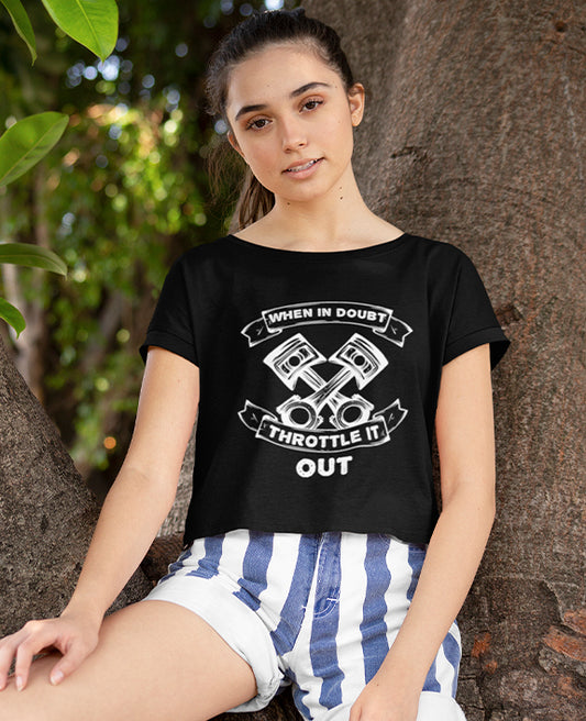 Throttle It Out - Women's Crop Top