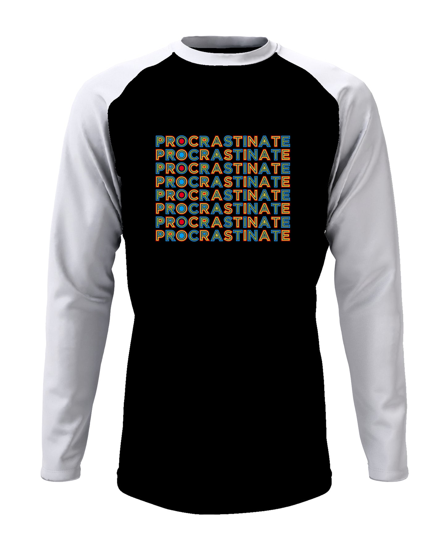 Procrastinate - Men’s Full Sleeve Raglan T-shirt