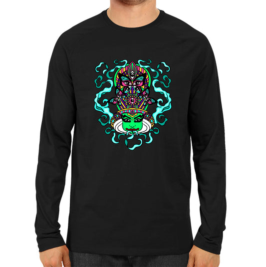 Psychedelic Kathakali - Men's Full Sleeve T-shirt
