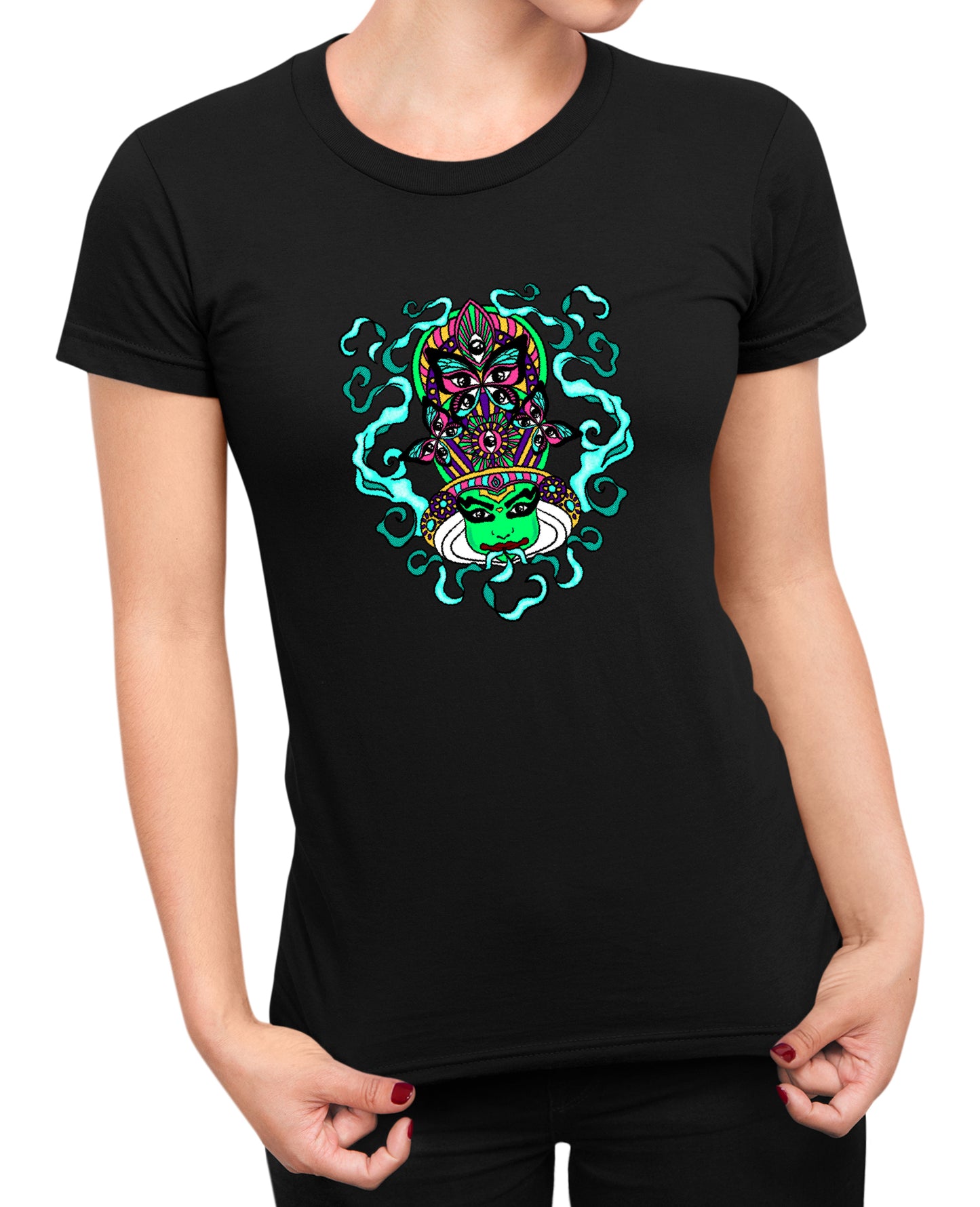 Psychedelic Kathakali - Women's T-shirt