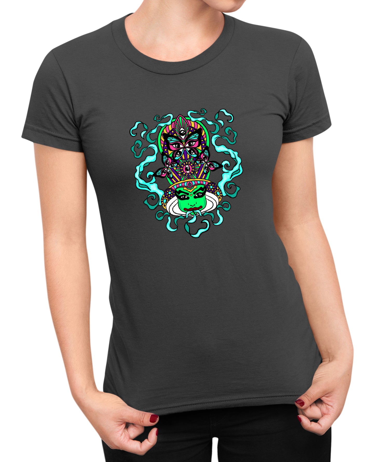 Psychedelic Kathakali - Women's T-shirt