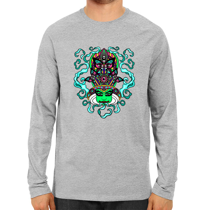 Psychedelic Kathakali - Men's Full Sleeve T-shirt