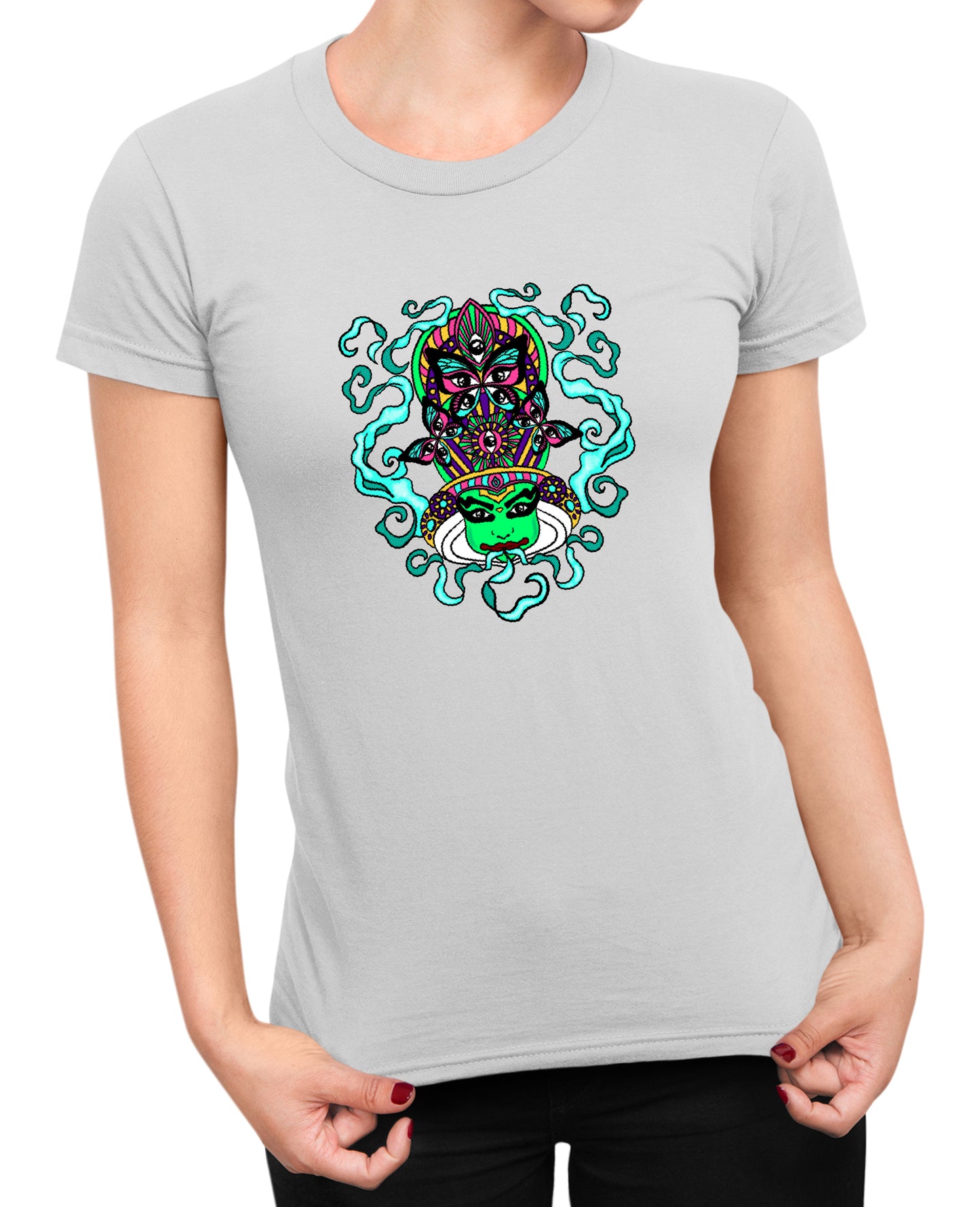 Psychedelic Kathakali - Women's T-shirt