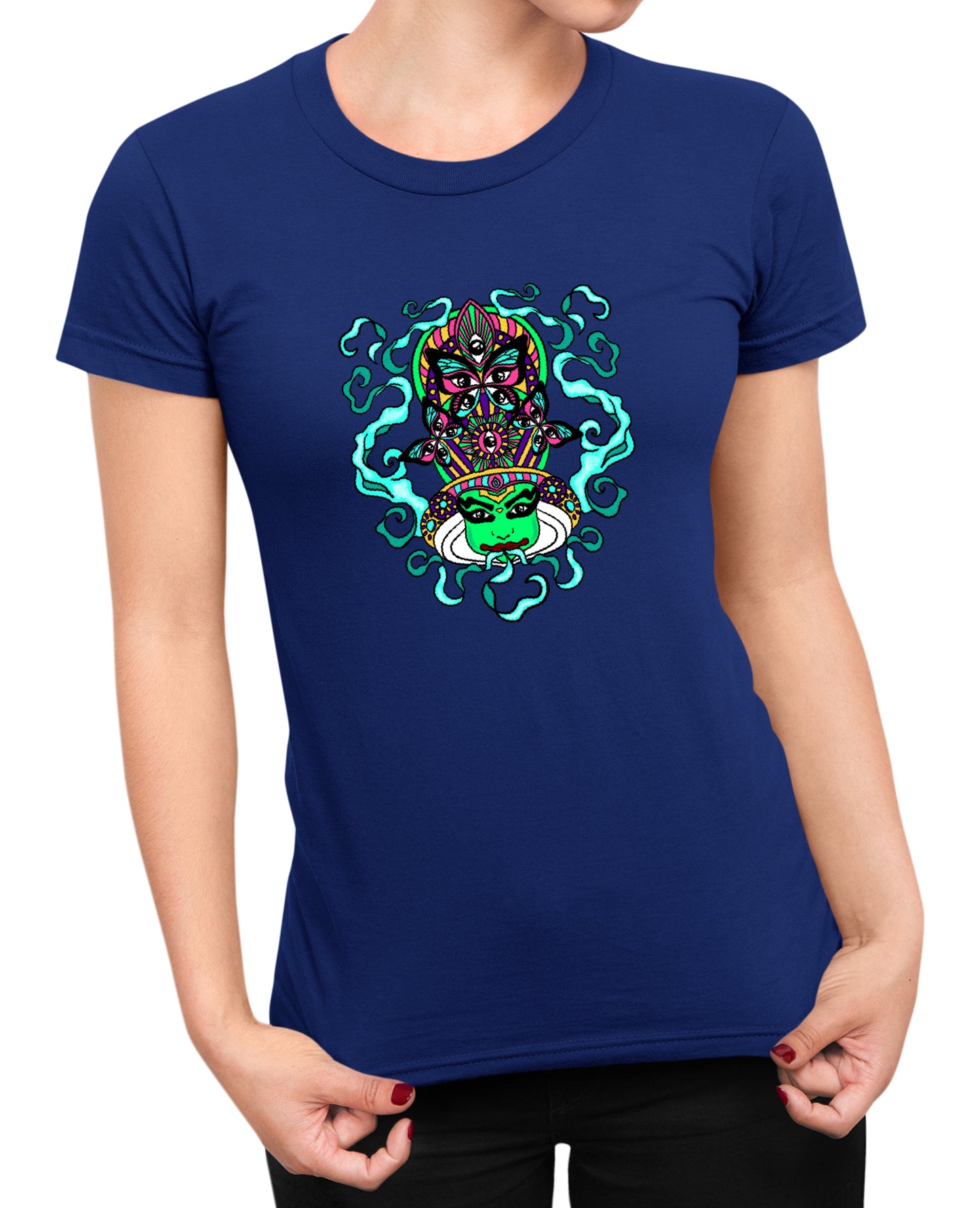 Psychedelic Kathakali - Women's T-shirt