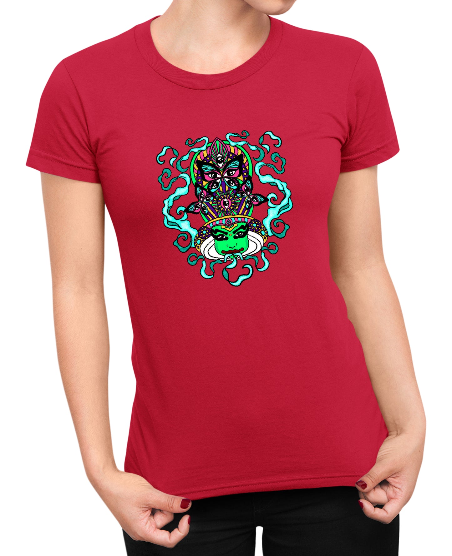 Psychedelic Kathakali - Women's T-shirt