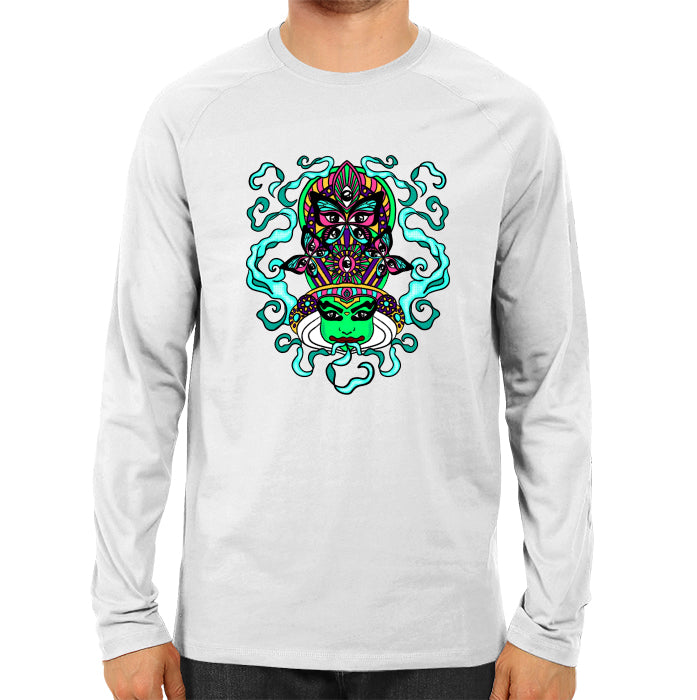 Psychedelic Kathakali - Men's Full Sleeve T-shirt